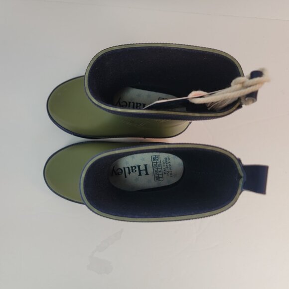 NWT Hatley Kids Classic Matte Rain Boots Green Size 7T - Picture 5 of 10